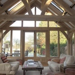 Oak framed Home extensions architect