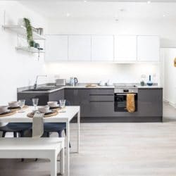 New build apartment kitchen design western building consultants