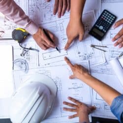 Team of architectural professionals architects technologists